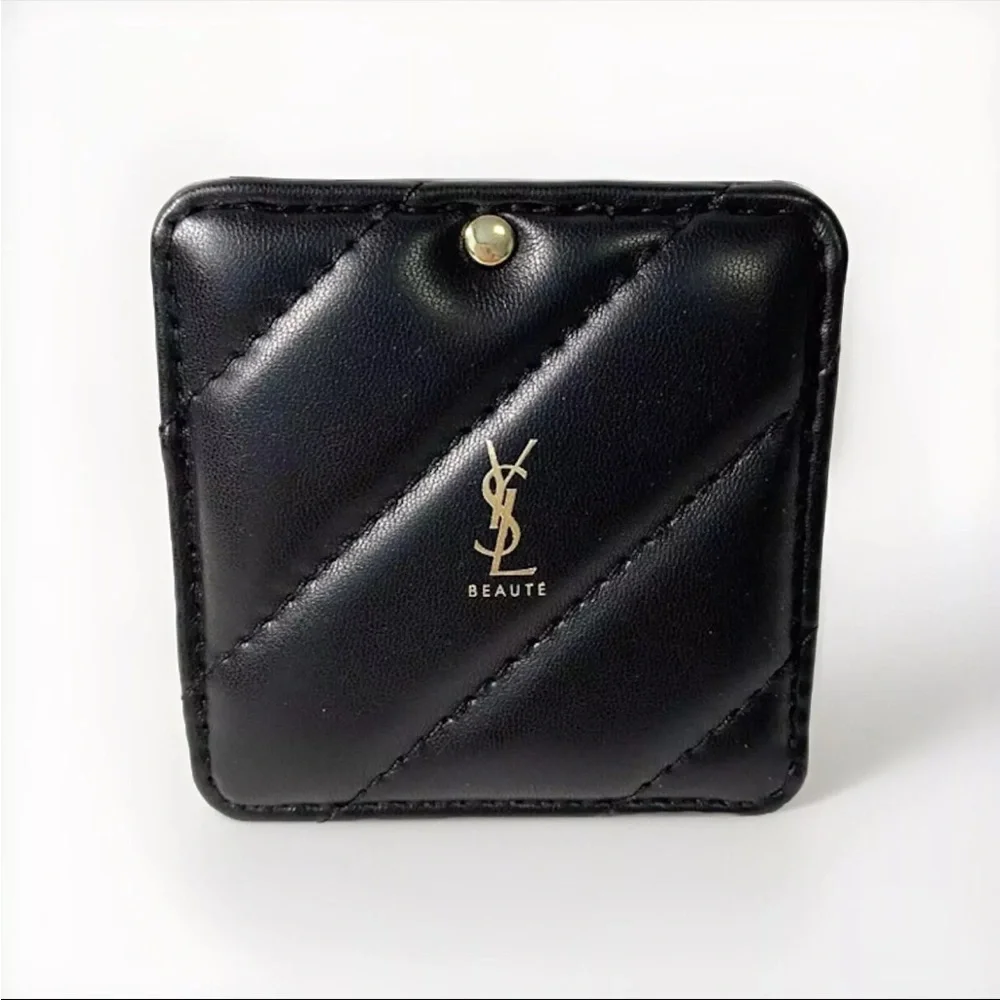 YVES SAINT LAURENT YSL Beaute Black Novelty Hand Mirror Sealed New - Picture 7 of 7
